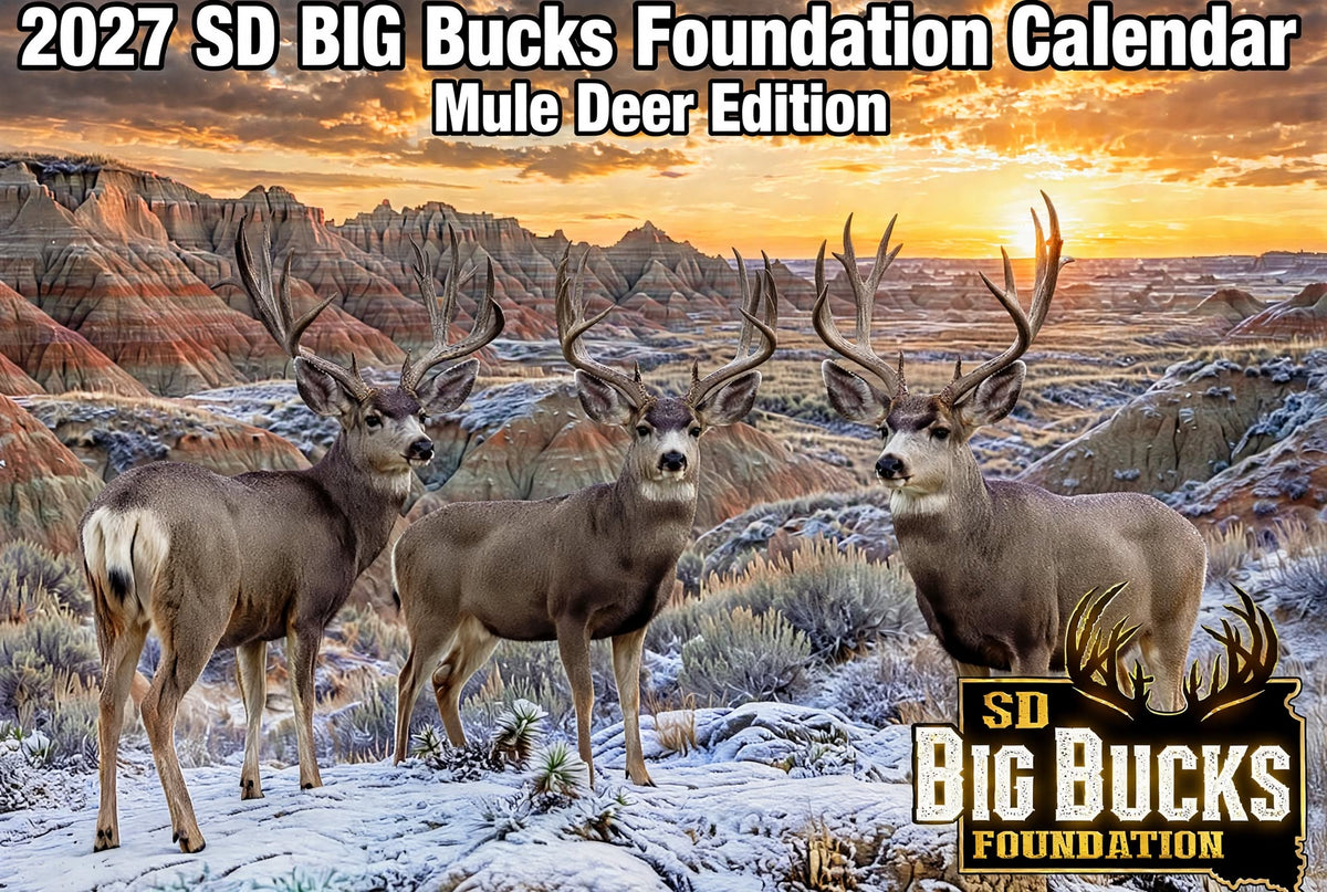 2027 SDBB Foundation Prize Calendar - Mule Deer Edition
