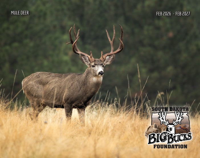 (1) 2026 SDBB Foundation Mule Deer Prize Calendar